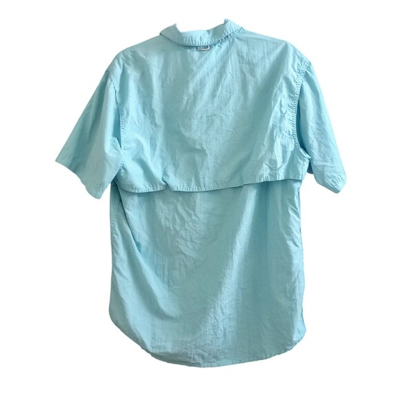 World Wide Sportsman Fishing Shirt Short Sleeve Button Up Outdoor Vented Medium - Picture 2 of 5